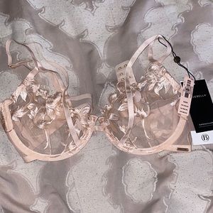 Pink Strappy Unlined Bra